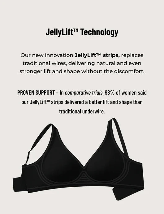 Comfort-Lift Bra V-Neck Design - Wireless & Seamless