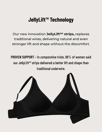 Comfort-Lift Bra V-Neck Design - Wireless & Seamless